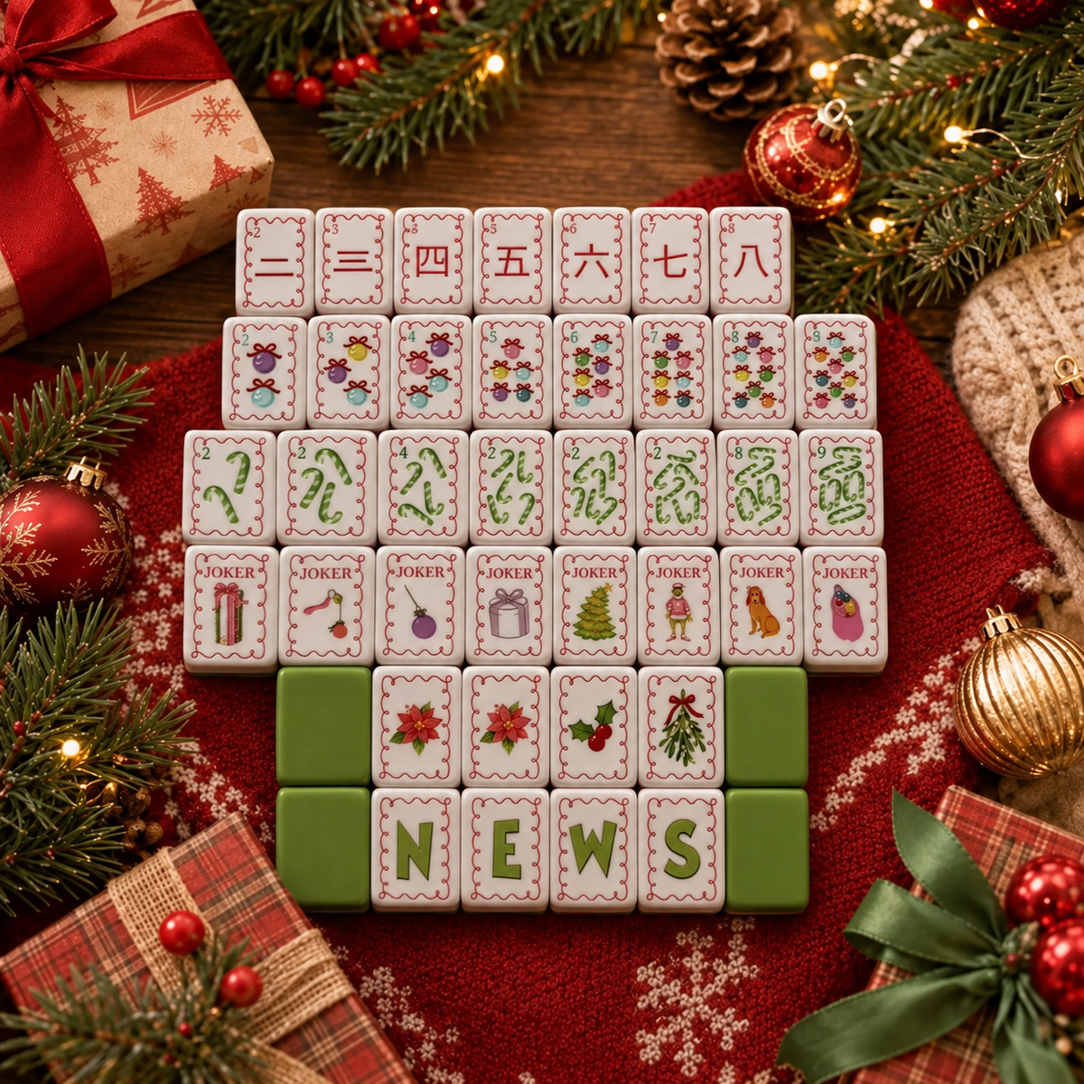 Christmas Warm Mahjong Sets